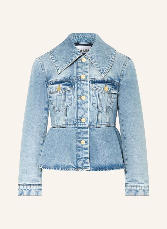 GANNI Jeansjacke 567 Mid Blue Vintage