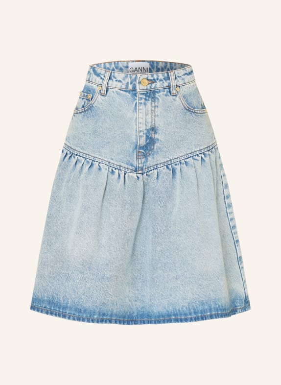 GANNI Jeansrock HELLBLAU
