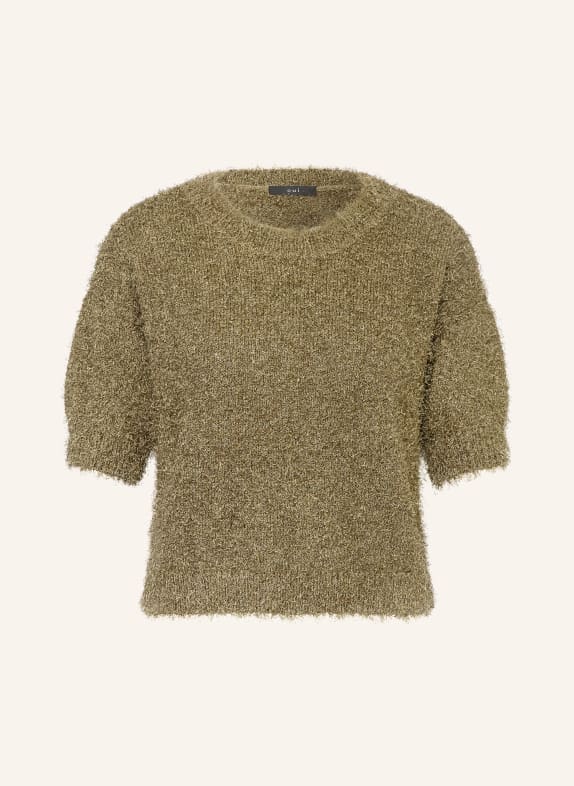 oui pletené tričko KHAKI