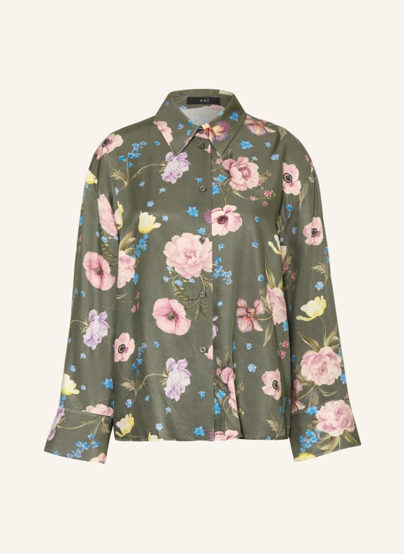 oui shirt blouse DARK GREEN / DUSKY PINK / LIGHT YELLOW