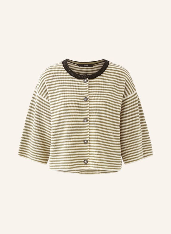 oui Svetr s flitry OLIVOVÁ / KRÉMOVÁ