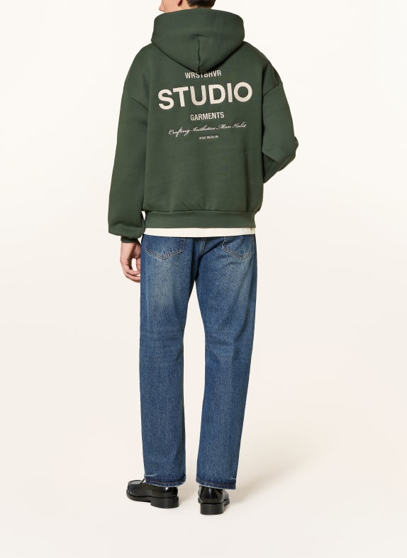 WRSTBHVR Oversized hoodie GARM GROEN