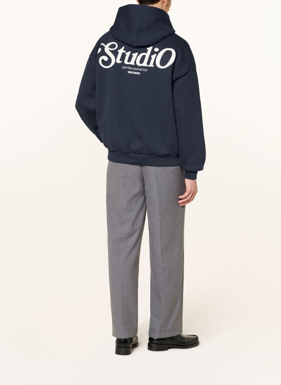 WRSTBHVR Oversized hoodie REEN DONKERBLAUW