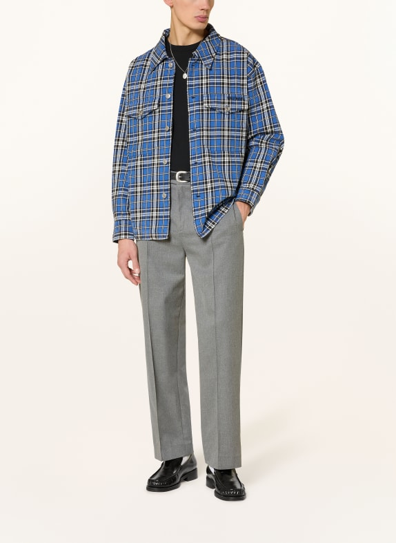 WRSTBHVR Overhemd CAIUS Comfort Fit BLAUW / WIT / ZWART