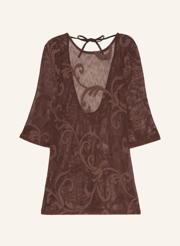 BANANA MOON COUTURE Plážové šaty MISHKA BOATDAY TMAVĚ HNĚDÁ