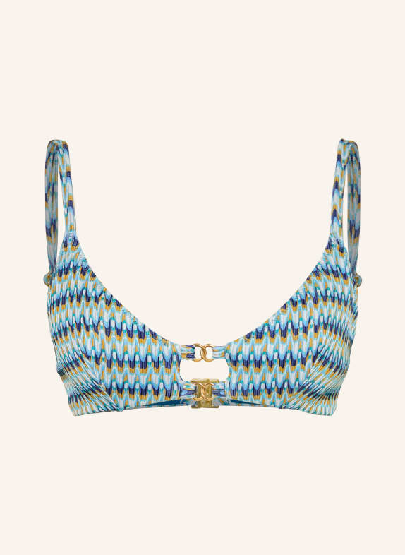 BANANA MOON COUTURE NERUO NEREA bralette bikini top DARK BLUE / DARK YELLOW / WHITE