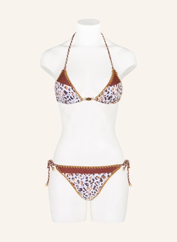 BANANA MOON COUTURE Triangel-bikinitop BOSCO DUNARA WIT / ROSÉGOUD / DONKERGRIJS