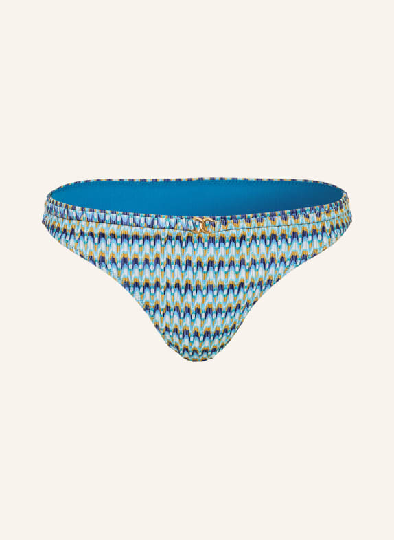 BANANA MOON COUTURE ZOILA NEREA basic bikini bottoms with glitter thread DARK BLUE / DARK YELLOW / WHITE