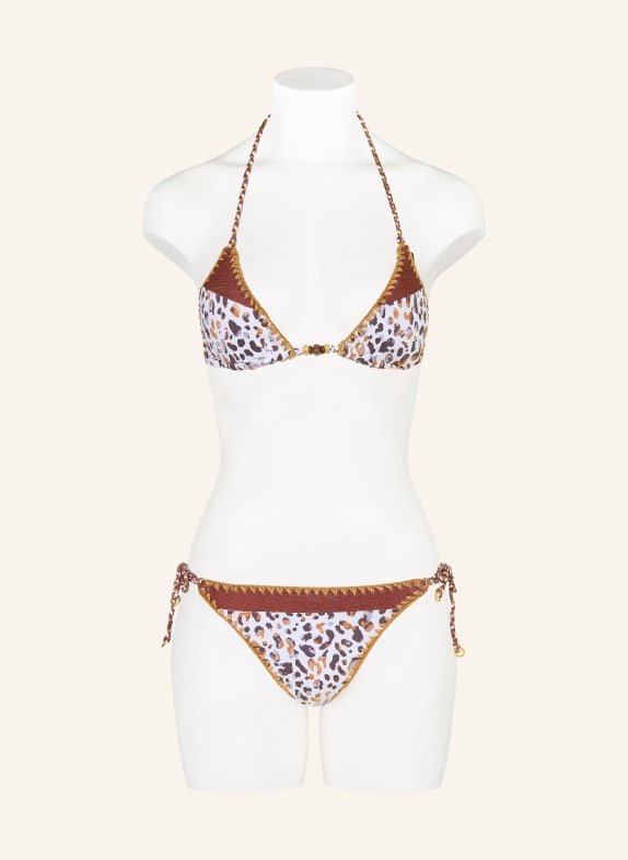 BANANA MOON COUTURE Triangel-bikinibroekje BLIKA DUNARA WIT / ROSÉGOUD / DONKERGRIJS
