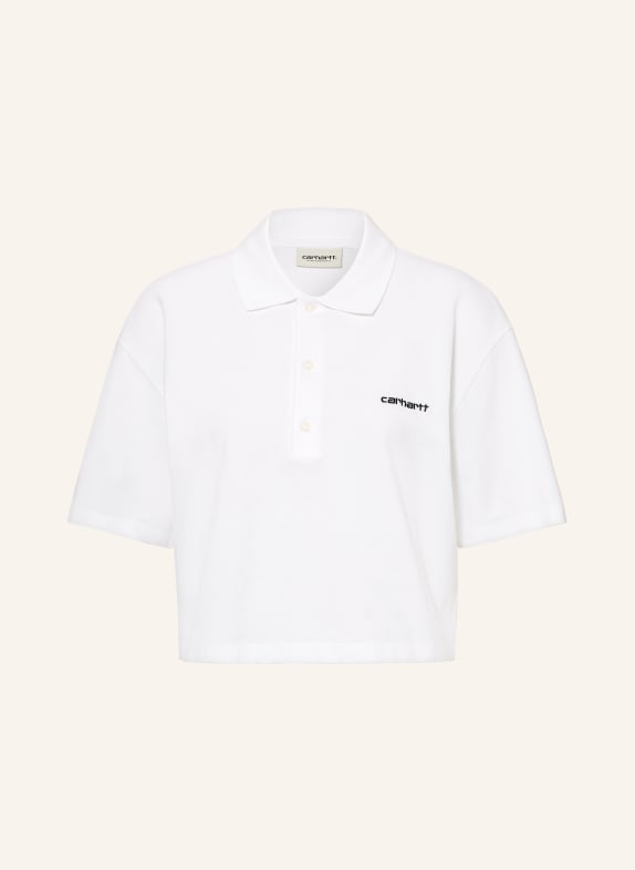 carhartt WIP Piqué polokošile BÍLÁ / ČERNÁ