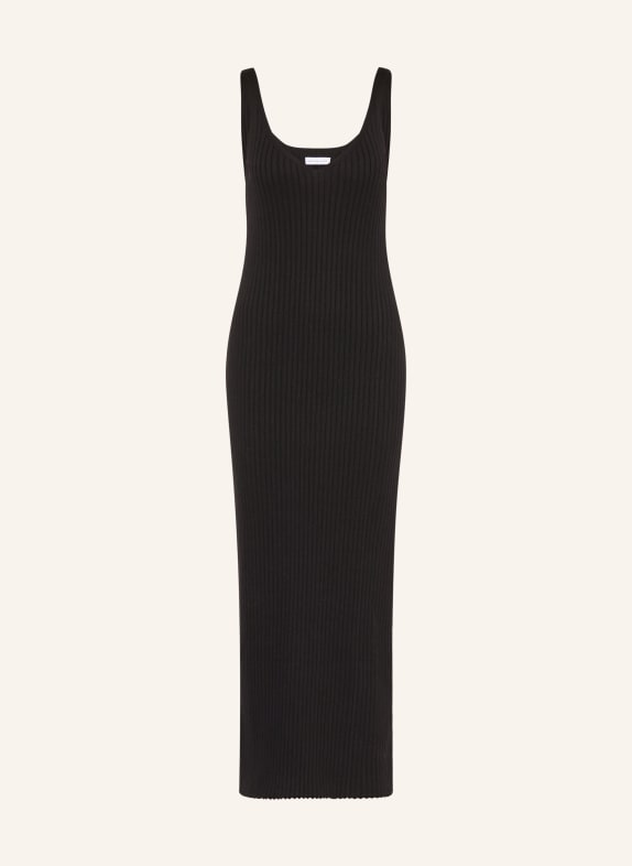 MRS & HUGS pletené šaty ČERNÁ