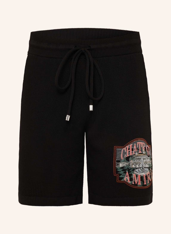AMIRI Häkelshorts CHATEAU AMIRI SCHWARZ / ROT / GRÜN