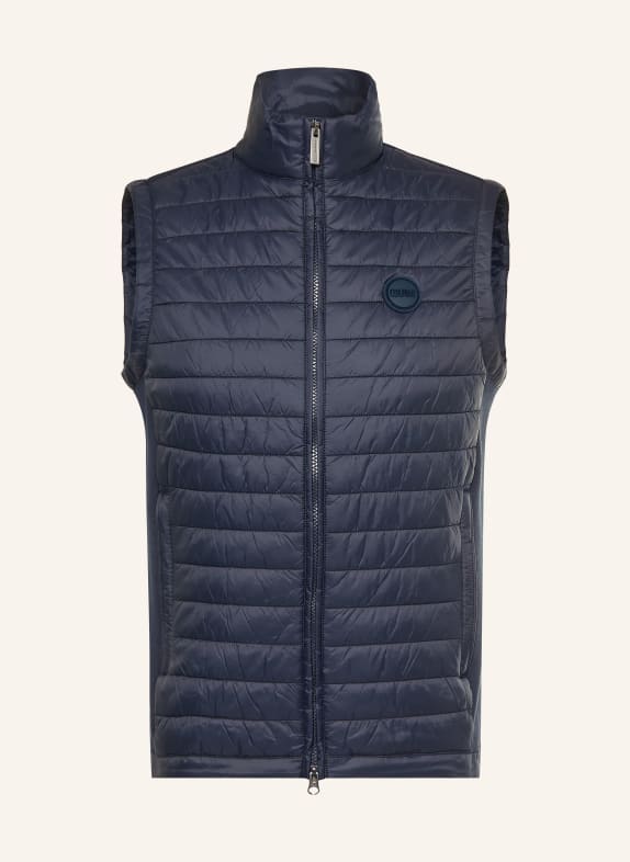 COLMAR Steppovaná vesta z kombinace materiálů TMAVĚ MODRÁ