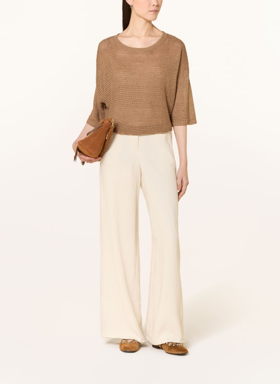 darling harbour T-shirt en lin tricoté CAPPUCCINO
