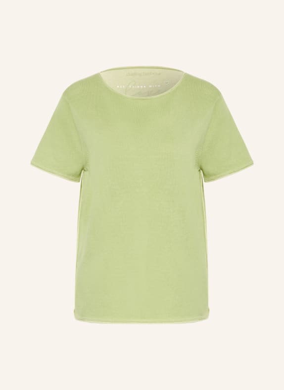 darling harbour pletené tričko sage / lemon