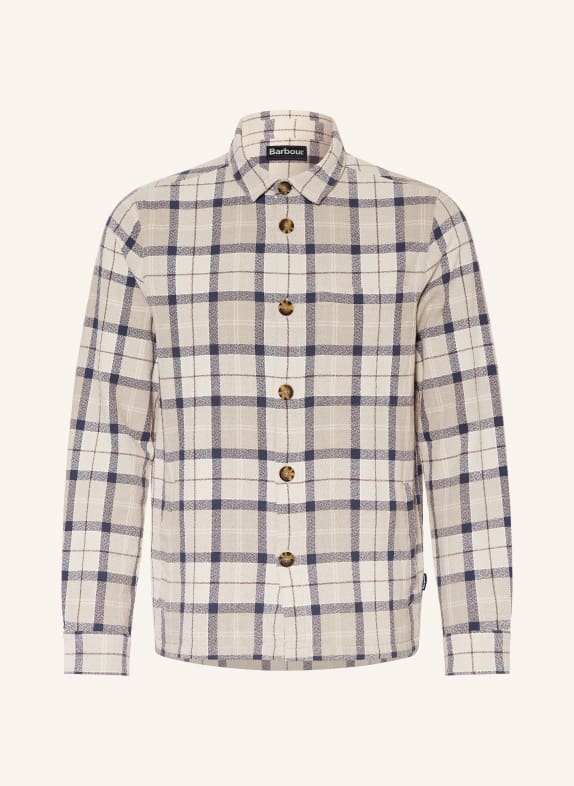 Barbour VENNEL overshirt BEIGE / DARK BROWN / BLUE GRAY
