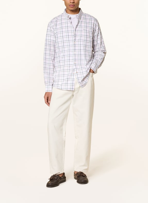Barbour Overhemd CASWELL Regular Fit WIT / ROZE / GRIJS