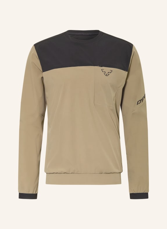 DYNAFIT Dlouhé rukávy TRAVERSE DYNASTRETCH KHAKI / ČERNÁ