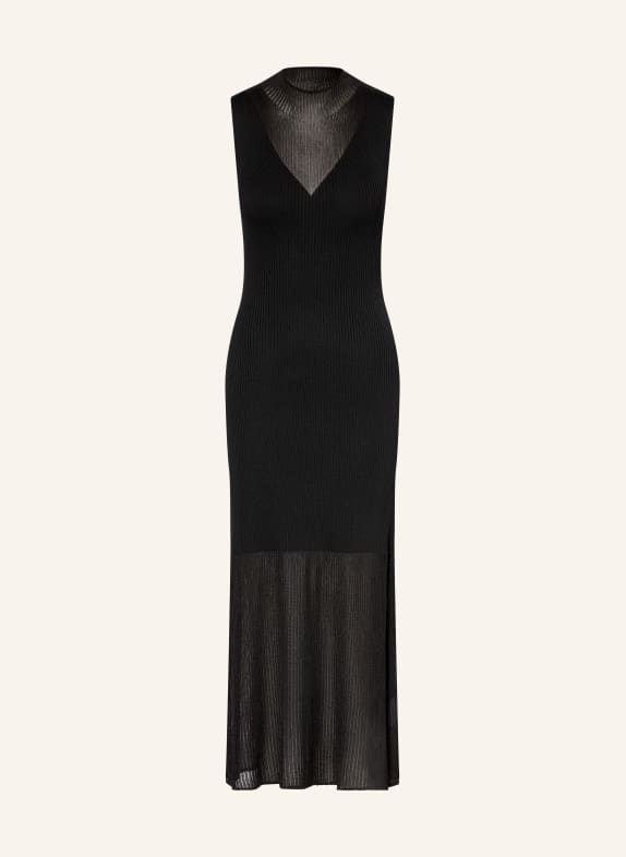 HUGO SLYANNY knit dress BLACK