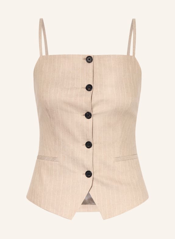 HUGO Blazerweste COPALE BEIGE / CREME