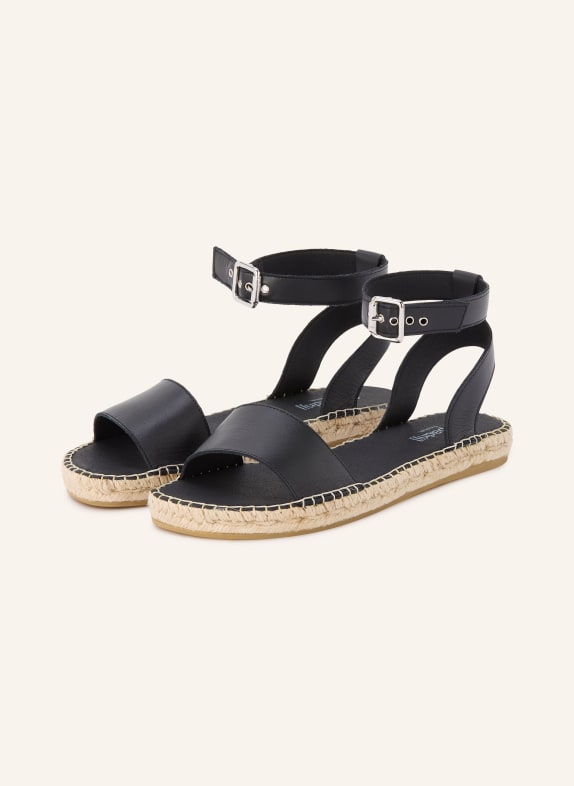 espadrij l'originale Sandales NIMES NOIR / BEIGE