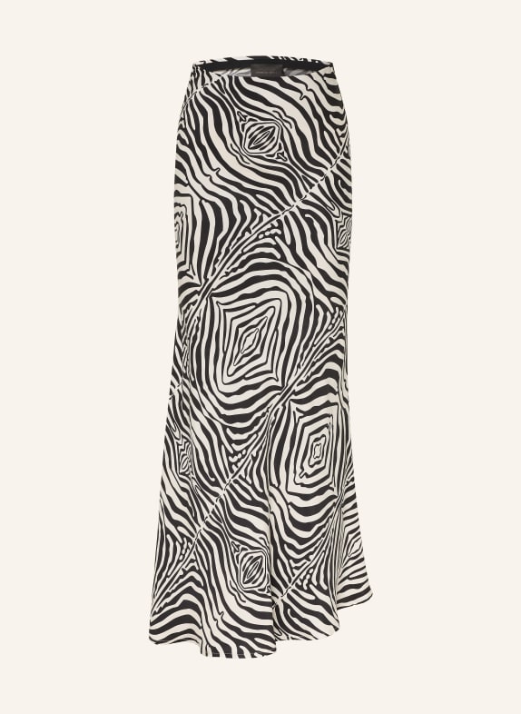 UNDRESS CODE Satin skirt KALA CREAM / BLACK