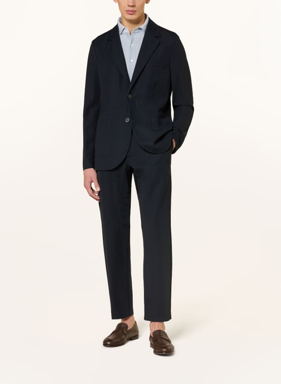 HARRIS WHARF LONDON  colbert RAYON FLUID Regular Fit YF07 NAVY BLUE