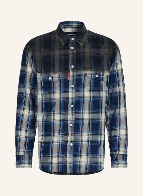 DSQUARED2 Koszula Comfort Fit GRANATOWY / ECRU / NIEBIESKI