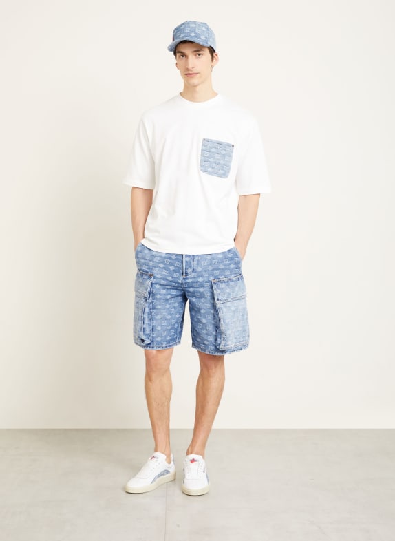 DSQUARED2 džínové šortky 470 NAVY BLUE