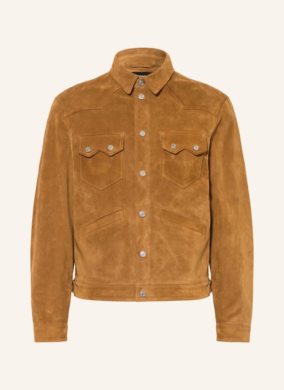 DSQUARED2 Lederjacke COGNAC