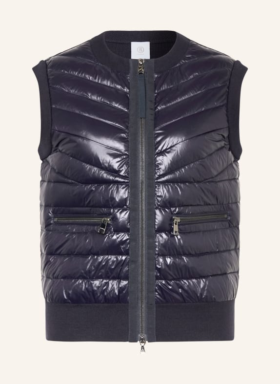 BOGNER Daunenweste ZIRA im Materialmix DUNKELBLAU