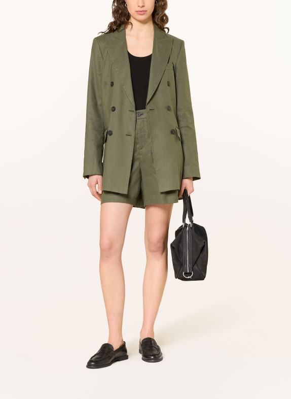 BOGNER Blazer HILLARY met linnen DONKERGROEN