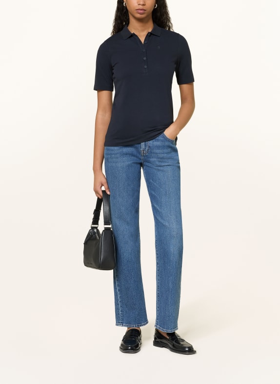 BOGNER Piqué poloshirt MALIKA DONKERBLAUW