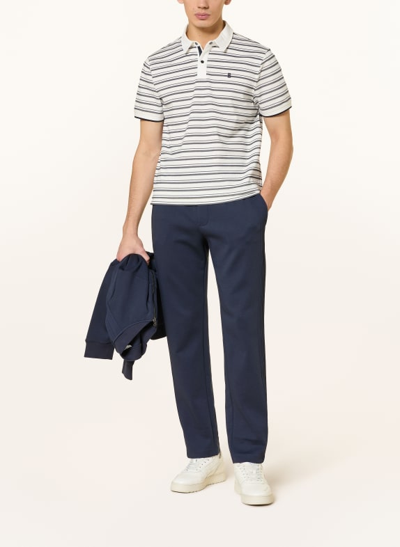 BOGNER Piqué poloshirt TIMO Regular Fit ECRU / DONKERGRIJS / ZWART
