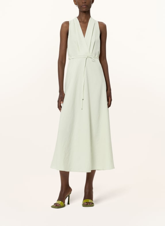 LUISA CERANO Šaty s pruhem SVĚTLE ZELENÁ