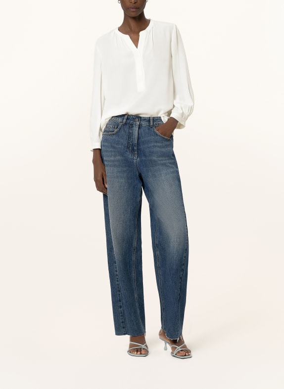 LUISA CERANO Bluse med silke CREME
