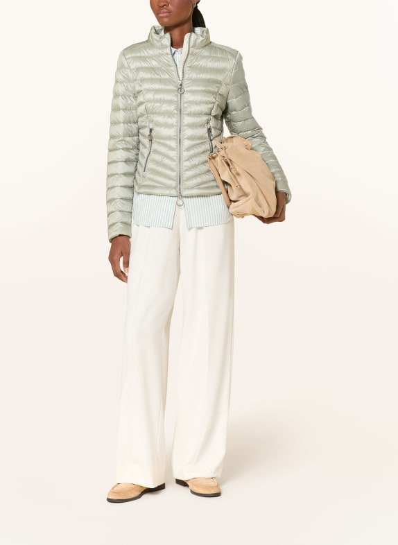 GIL BRET prošívaná bunda SVĚTLE ZELENÁ