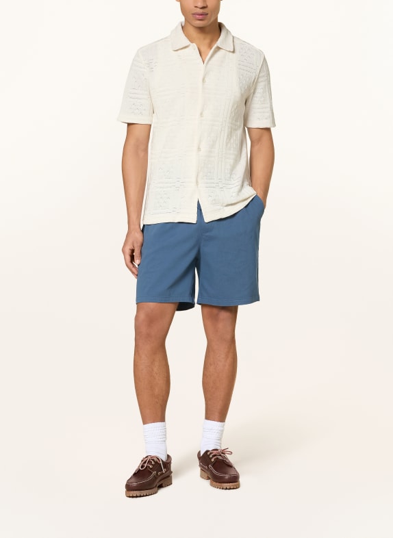 LES DEUX Gebreid shirt HECTOR Loose Fit ECRU