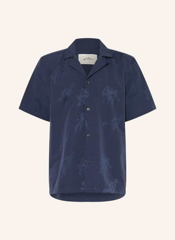 LES DEUX Resorthemd LESLEY Comfort Fit DUNKELBLAU