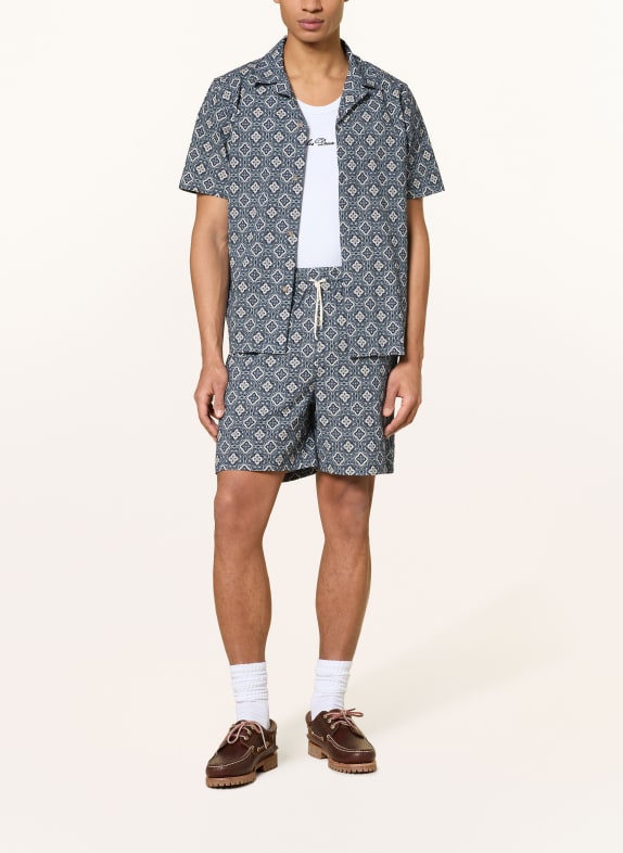 LES DEUX Shorts HARRY DONKERBLAUW / ECRU / BLAUWGRIJS
