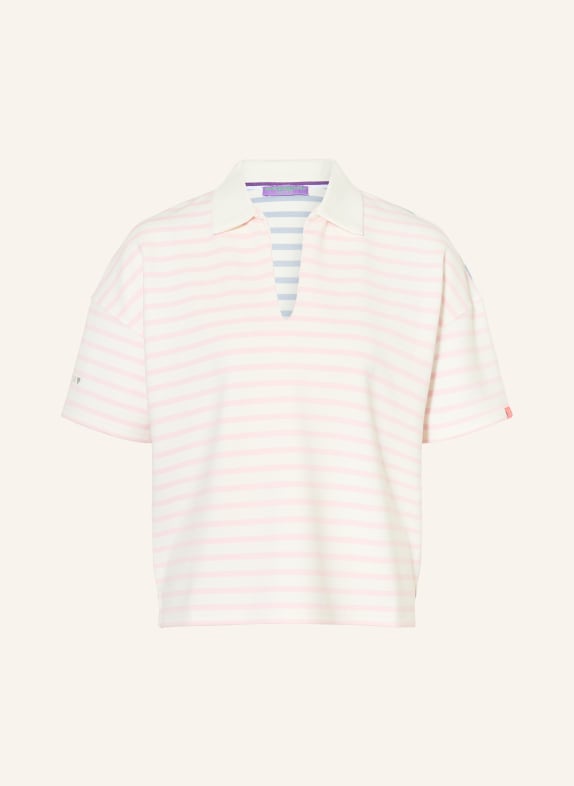 FRIEDA & FREDDIES Koszulka polo z dżerseju BIAŁY / RÓŻOWY