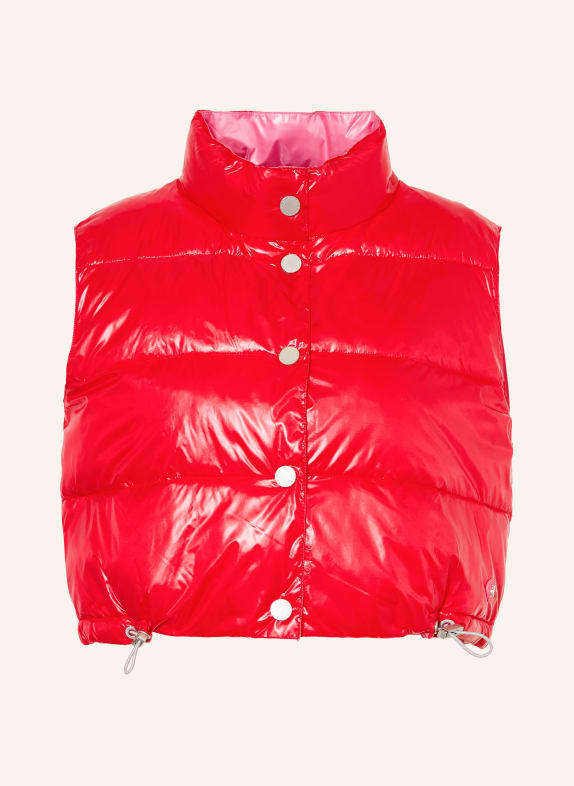 FRIEDA & FREDDIES Cropped-Steppweste MADDY zum Wenden ROT