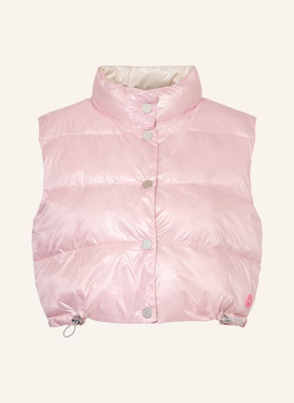 FRIEDA & FREDDIES Krátká prošívaná vesta MADDY, oboustranná RŮŽOVÁ
