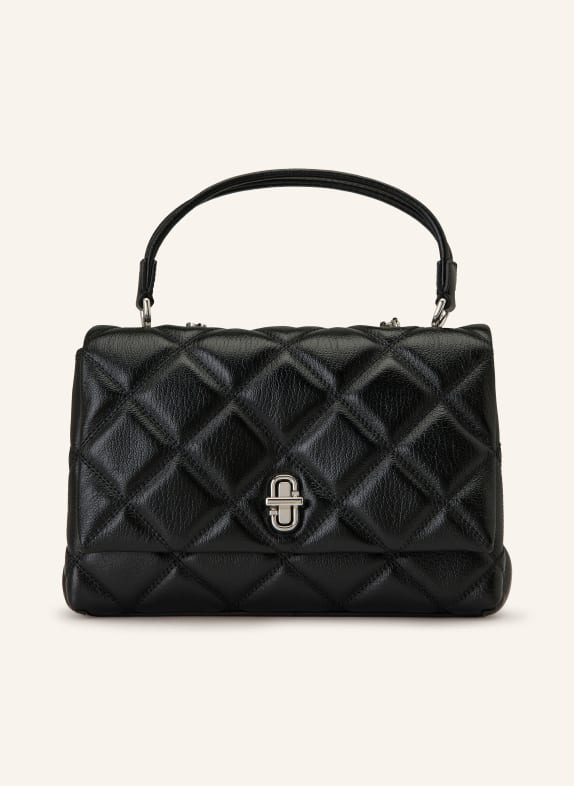 MARC JACOBS Torba na ramię THE SLIM DUAL CHAIN QUILTED CZARNY / SREBRNY