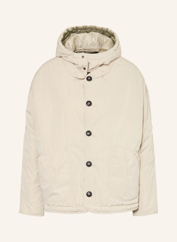 BLONDE No.8 Kurtka pikowana CHAUBIER dwustronna KREMOWY / KHAKI