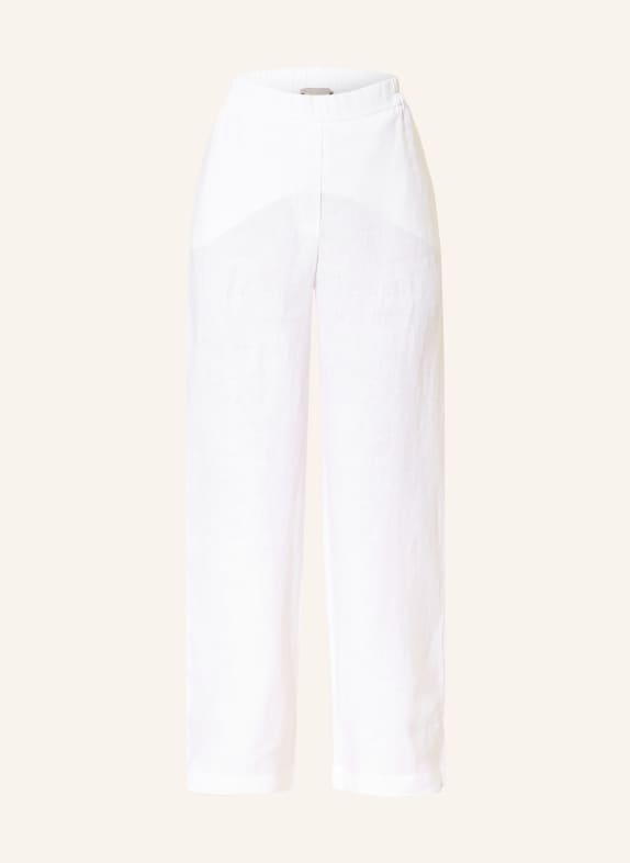 (THE MERCER) N.Y. Linen wide-leg pants WHITE