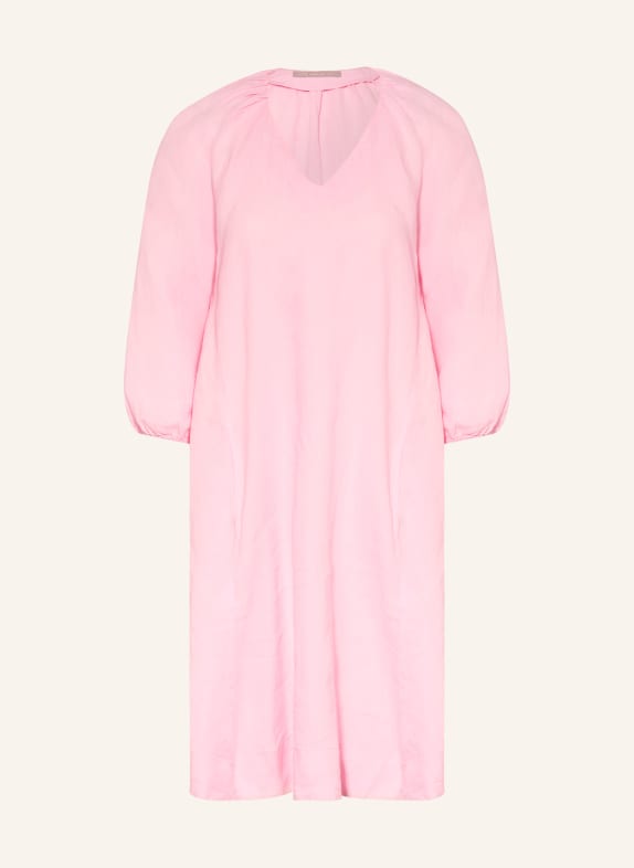 (THE MERCER) N.Y. Leinenkleid mit 3/4-Arm ROSA