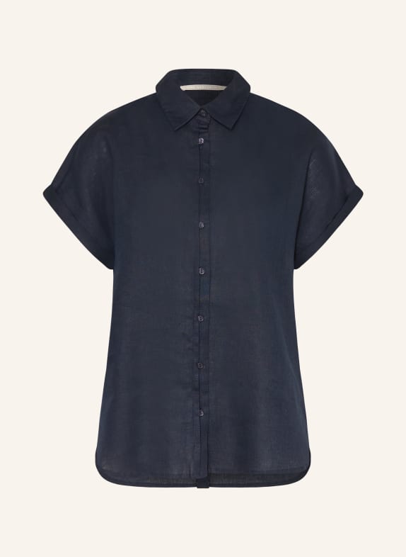 (THE MERCER) N.Y. Linen shirt blouse DARK BLUE