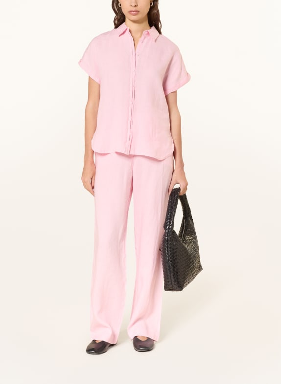 (THE MERCER) N.Y. Linnen overhemdblouse ROZE