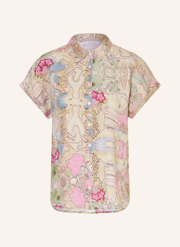 (THE MERCER) N.Y. shirt blouse BEIGE / PINK / GREEN